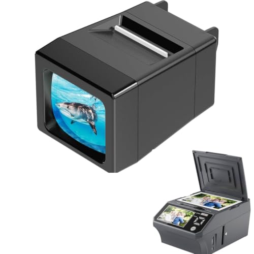 Photo Scanner and Film Digitizer Convert 35mm/110 Negatives, Slides & Photos to 22MP Digital Image, Includes 8GB SD Card