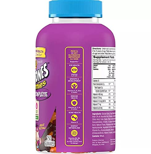 Gummies Complete-Children's Multivitamin, 250 Gummies With More D3, Packaging My Vary #TOP1