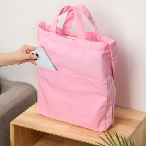 Image of Lily queen Natural Canvas Tote Bag for Crafting Reusable Grocery Shoulder Bags 2pcs