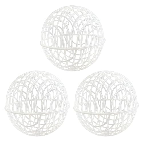 Lot de 3 poulaillers Mobiles en Forme de Boule, Cage à Poule Ronde Enroulable pour l'extérieur, Pigeons, Lapins, Canards, Cage à balles de sécurité pour la sécurité des Animaux domestiques