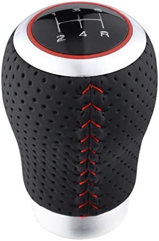 Padaodao 5 Speed Gear Knob Shift Grip Handle Leather Lever Stick