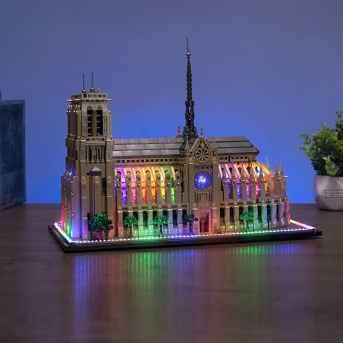 Image of LED Lighting Compatible with Lego Notre-Dame de Paris 21061，Light Kit Compatible with Lego Architecture 21061, NOT Included The Model Set - JUST Lights