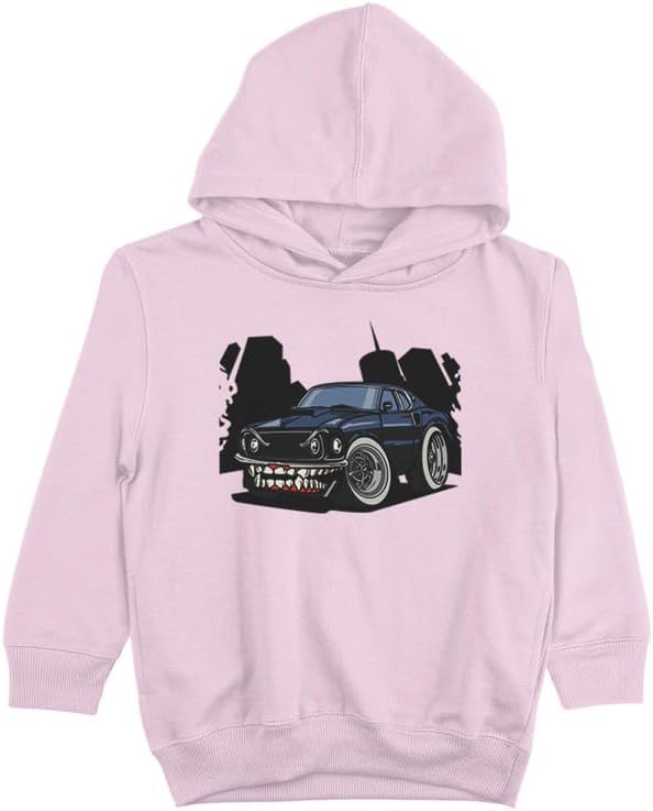 Kids Ghost Cars Graphic Printed Hoodie for Boys & Girls Relaxed Fit O670