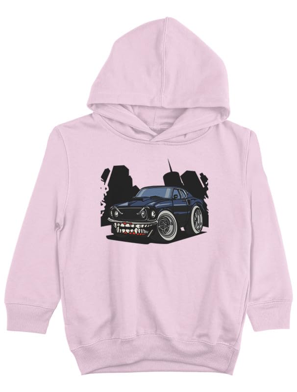 Kids Ghost Cars Graphic Printed Hoodie for Boys & Girls Relaxed Fit O670