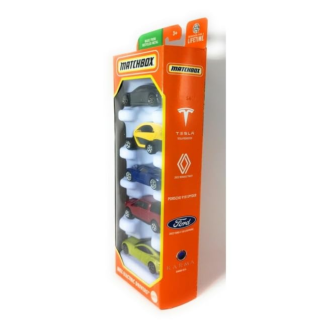 Matchbox 5-Pack MBX Electric Drivers HVT60 : Amazon.com.br