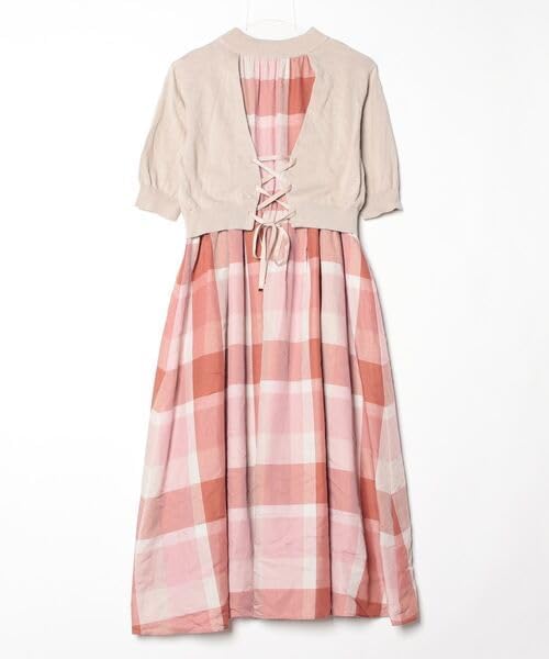 ブルーレーベルクレストブリッジ キャミソールワンピース ピンク