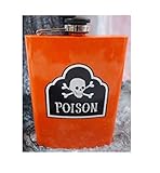 Skull & Crossbones Poison Novelty 8oz Halloween Flask