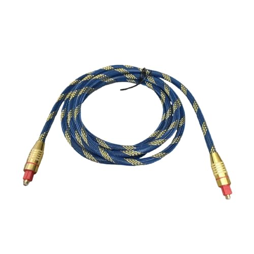 Cable coaxial digital de fibra óptica OD6.0 con conectores chapados en oro de 2 metros 6