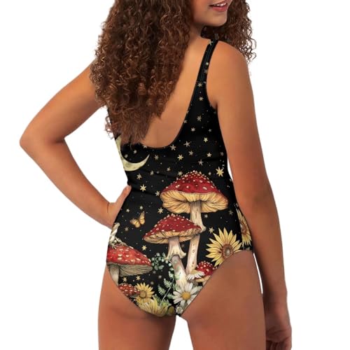 Bikinis One Piece Unique Patterned Swimsuits 7-20t Girls Bathing Suit Activewear for School Spring Cloth Swimwear4