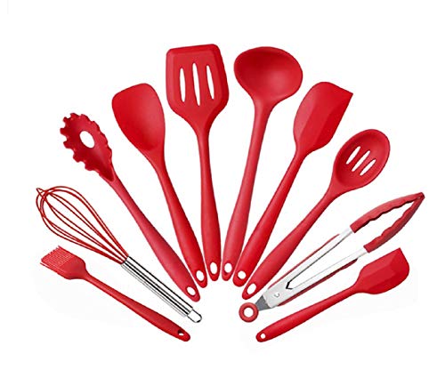 Conjunto de utensílios de cozinha Cicilin, antiaderentes, de silicone, resistentes ao calor, 11 peça