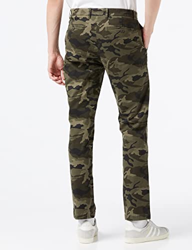 Amazon Essentials Men's Athletic-Fit Washed Comfort Stretch Chino Pant (Previously Goodthreads), Green Camo, 32W X 29L #TOP3
