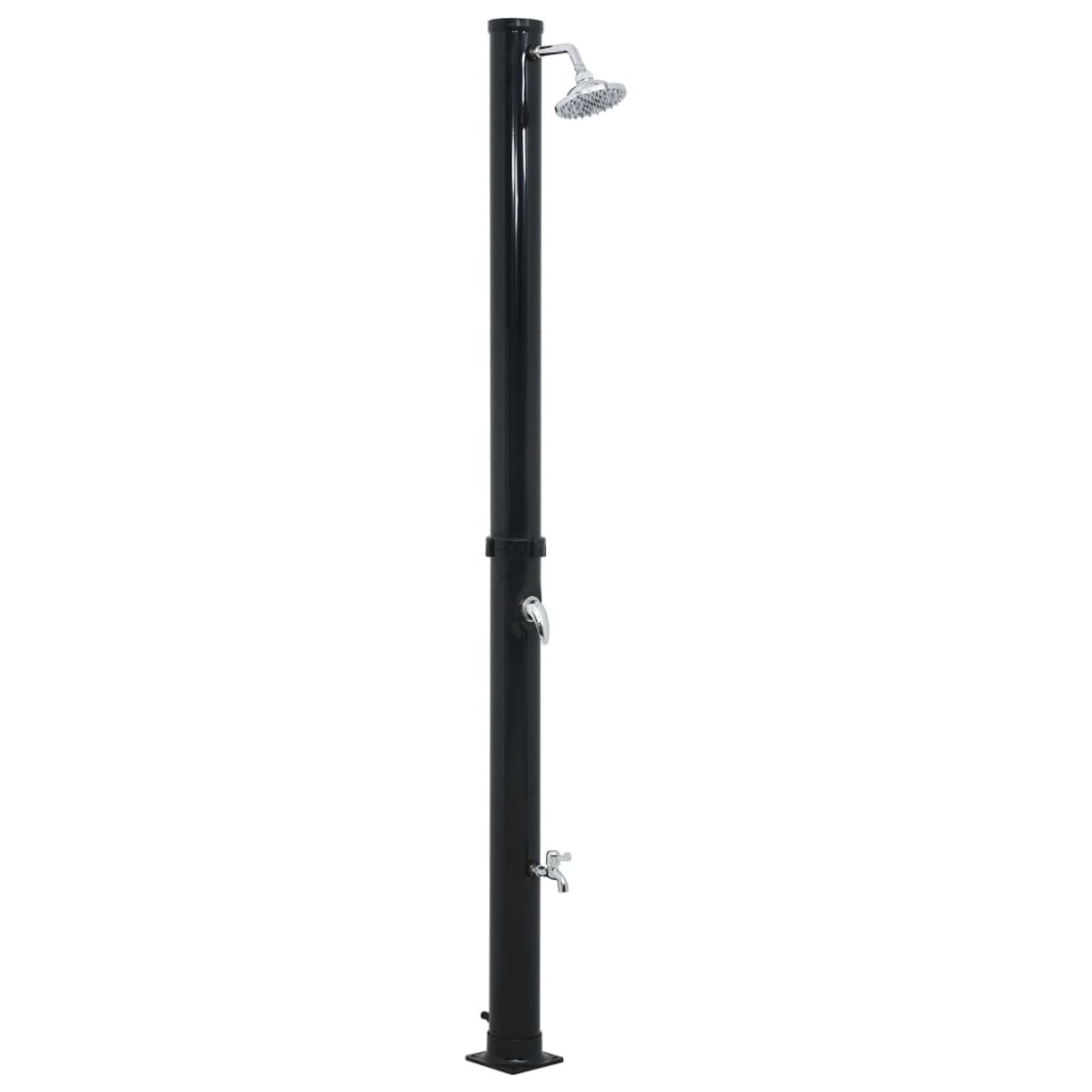 Homgoday Douche solaire noire 220 cm 20 l