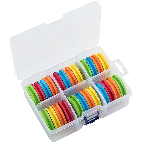 Alwonder 24-Pack Fishing Line Leader Holder, Fly Fishing Tippet Holder, EVA Foam Snelled Hooks Rigs Storage Winders Line Rig Accessories Organizer Spooler Keeper