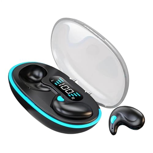 TADAYIM Kabellose Ohrhörer für Sport – kabellose In-Ear-Kopfhörer, Geräuschunterdrückung, unsichtbares Headset, Ohrhörer, klares Audio, tragbares Design für Arbeit, Anrufe, Meetings, Fahren