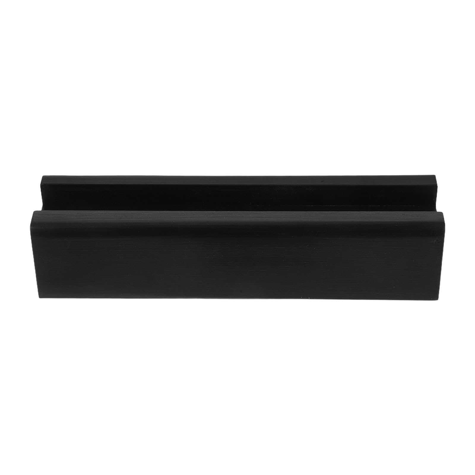 BESPORTBLE Support de Miroir sur Pied en Bois Massif Noir, Base Antidérapante 30x8x7 Cm, Socle Robuste pour Miroir Pleine Longueur, Chambre et Dressing, Support Stable et Sécurisé