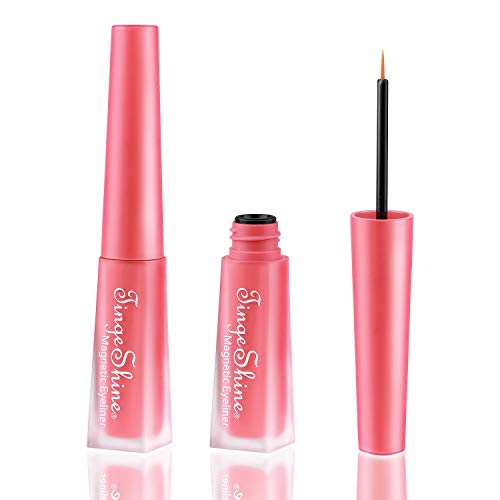 TINGESHINE Magnetic Eyeliner for Magnetic Eyelashes, Large Capacity Eyeliner, Waterproof and Smudge Resistant Upgraded formula Safe for Skin, Black Liquid