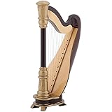 HOHE DETAILS UND ARBEITEN - Exquisite Verarbeitung und neuartiges Design. Dieses Modell ist eine Nachbildung der echten Harfe.