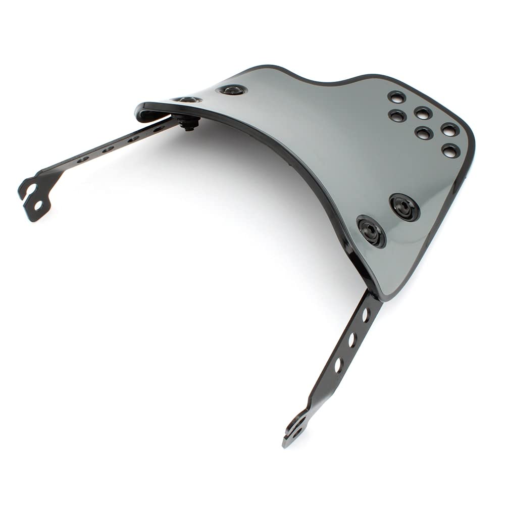 DUBDOG Parabrisas de Motocicleta, Parabrisas de Motocicleta, Parabrisas de Motocicleta Protección contra el Viento Protección Flyscreen Compatible con Scrambler 2015-2021 (Color : Silver)(Silver)
