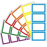 Yeachlaing 6 Colors Name Tag Stickers,240PCS Waterproof Stickers Name Tags 3.5X2.25 Inch Name Labels for Office,School,Classroom and Home