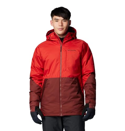 Columbia Men's Snowy Summit Jacket, Sail Red/Spice, X-Large