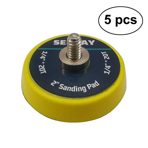 Image of 5Pcs 2-Inch Dual-Action Hook & Loop Backing Plate for Sanders and Polishers, 1 /4 inch-20 Thread | 15,000 RPM