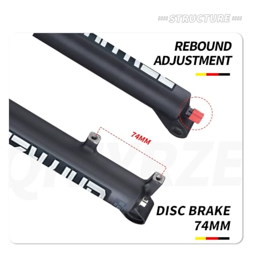 Fourche air suspension VTT anti-vibrations avec axe traversant Boost 15 110mm - 6