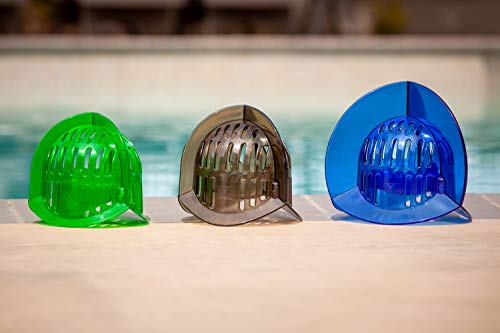 AquaLogix Medium Resistance All-Purpose Aquatic Bell Set - Smoke - Upper Body Pool Exercise Dumbbells - Includes Link to Demonstration Video and Workout (Bells Pair MRPCBELL)