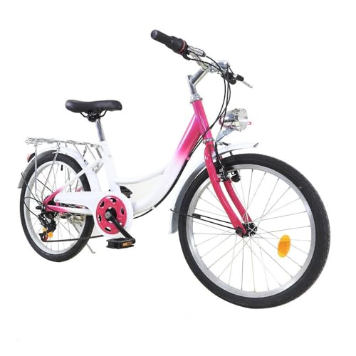 ✅【Forte capacità di carico: la bicicletta è costituita da un telaio in acciaio al carbonio, un manubrio in ferro rivestito in CP, cerchi in lega di alluminio, una catena in acciaio, un processo saldato, una struttura stabile e può sopportare fino a 90 kg, adatta a persone con peso diverso.
