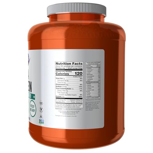 Now Foods 2124 Sports Nutrition, Pea Protein 24 G, Fast Absorbing, Unflavored Powder thumb #1