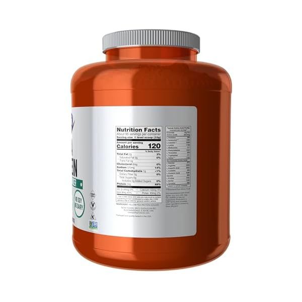 NOW Foods Sports Nutrition, Pea Protein 24 g, Fast Absorbing