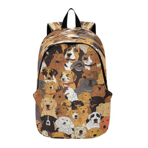 Sac à dos pliable imprimé animaux amusants haute légèreté pour le plein air