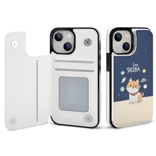 適用 iPhone13ProMax用ケース 手帳型 柴犬 かわいい 犬柄 スマホケース カード収納 スタンド機能 アイフォン13ProMaxケース 耐衝撃 PUレザー カバー 財布型 Case