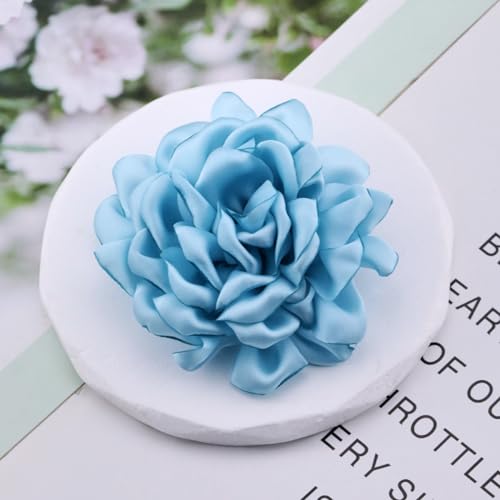 Image of CSIYANJRY99 Dainty Feather & Rose Flower Large Brooch Lapel Pins Delicate Elegant Handmade Flower Brooches Pin Classic for Wedding Party Dance Banquet for Women Dress Suit Ceremony Clothes Accessories Jewelry Valentine's Day Gifts