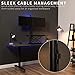 VIVO Dual Monitor Stand Up Desk Mount Extra Tall 39 inch Pole, Fully Adjustable Stand for up to 27 inch Screens, Black, STAND-V012