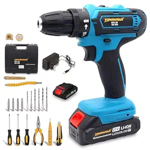 TOMAHAWK? TDS-7920 Cordless Screwdriver & Drill Set ? 20V, Powerful Motor, Lightweight & Versatile | Compact and Powerful