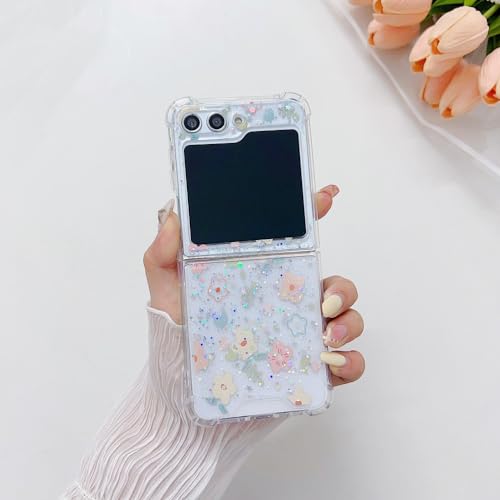 Coque fleurie Galaxy Z Flip 5 accessoire tendance pour le quotidien