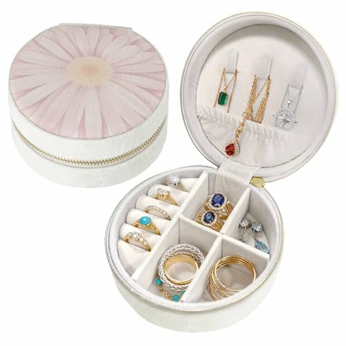 Lalirulero �W���G���[�{�b�N�X �ی^ �� ���� �t���b�V�� �s���N �{�b�N�X �r���[�h 10×10×5cm ���[�P�[�X �������� �t�@�X�i�[�t�� ���s �o���p �y�� �g�ѕ֗� �s�A�X �l�b�N���X