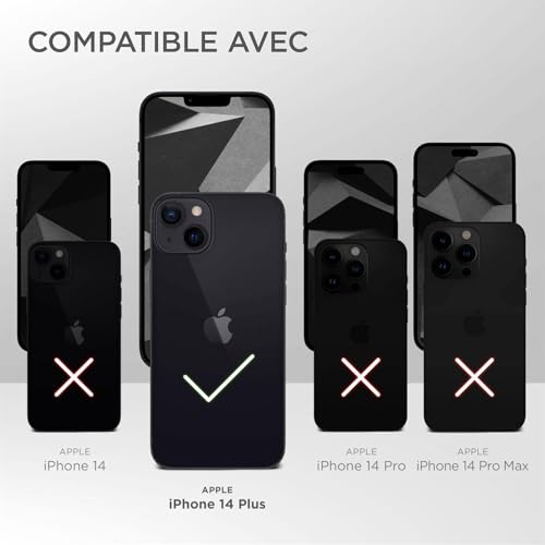 Coque iPhone 14 Plus silicone prune mate protection écran intégrale - 7