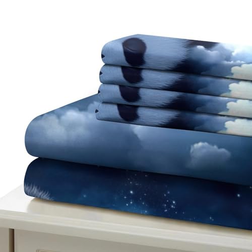 Drap de couette panda mignon qui dort 3D drap hypoallergénique 2 taies - 7