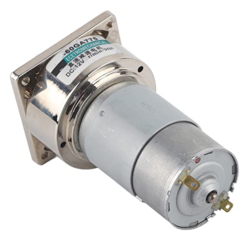 Image of 60GA775 Geared Motor, DC12V 35W Large Torque Adjustable Speed Micro DC Geared Motor for Industrial Machinery Equipment(200 RPM)