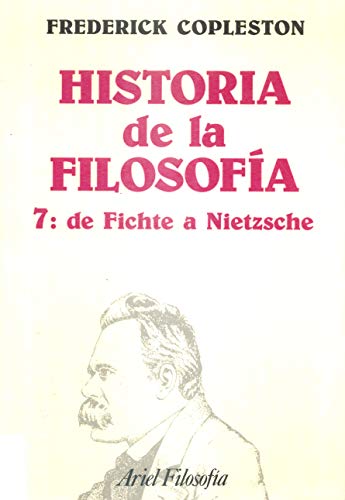 Historia de la filosofía, VII. De Fichte a Niet... [Spanish] 8434487063 Book Cover