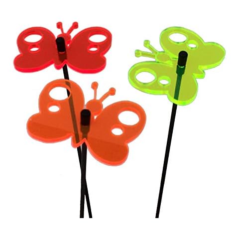 Sun Catcher Glowing Peacock Butterfly Garden Stakes Cover