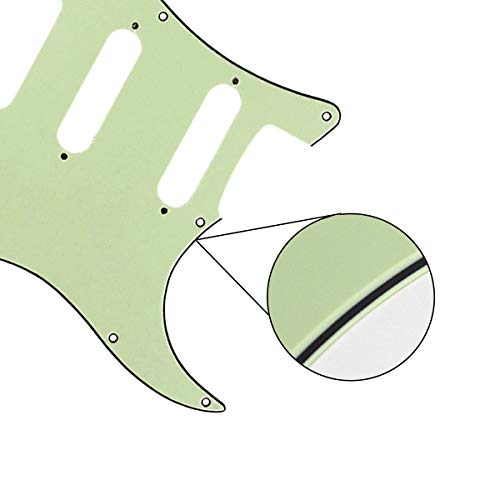 FLEOR 11 trous ronds d’angle HSS guitare Strat Pickguard et Backplate Set pour Etats-Unis/Stratocaster Mexique 4 vis de… - Les Beatles, Paul McCartney, John Lennon, RIngo Starr, George Harrison FLEOR 11 trous ronds d'angle HSS guitare Strat Pickguard et Backplate Set pour Etats-Unis/Stratocaster Mexique 4 vis de… – Image 7