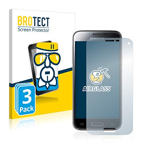 BROTECT 3 Stück Schutzglas für Samsung Galaxy S5 Mini SM-G800F Schutzfolie Panzer Folie Glas Bildschirmschutz Made in Germany [ 9H, Anti-Fingerprint]