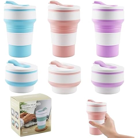 FANGZHE Foldable Silicone Travel Cup Cover