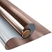 KESPEN One Way Window Film Privacy Anti-UV Heat Control Reflective Glass Tint for Home Static Cling Vinyl, Brown-Silver, 17.5 Inch X 6.5 Feet