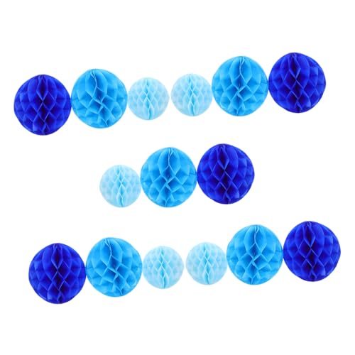STOBAZA 15 Adornos De Panal Para De La Madre Bolas De Panal Centros De Mesa Para Fiestas Infantiles Papel De Seda Decoración Infantil Para Pompones Coloridos Flores