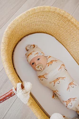 Image of Copper Pearl Swaddle Blankets for Newborns | Soft Stretchy Receiving Blankets for Boys and Girls | Large 46 x 46 Inch Baby Blankets | Lightweight and Breathable Swaddles | Swift