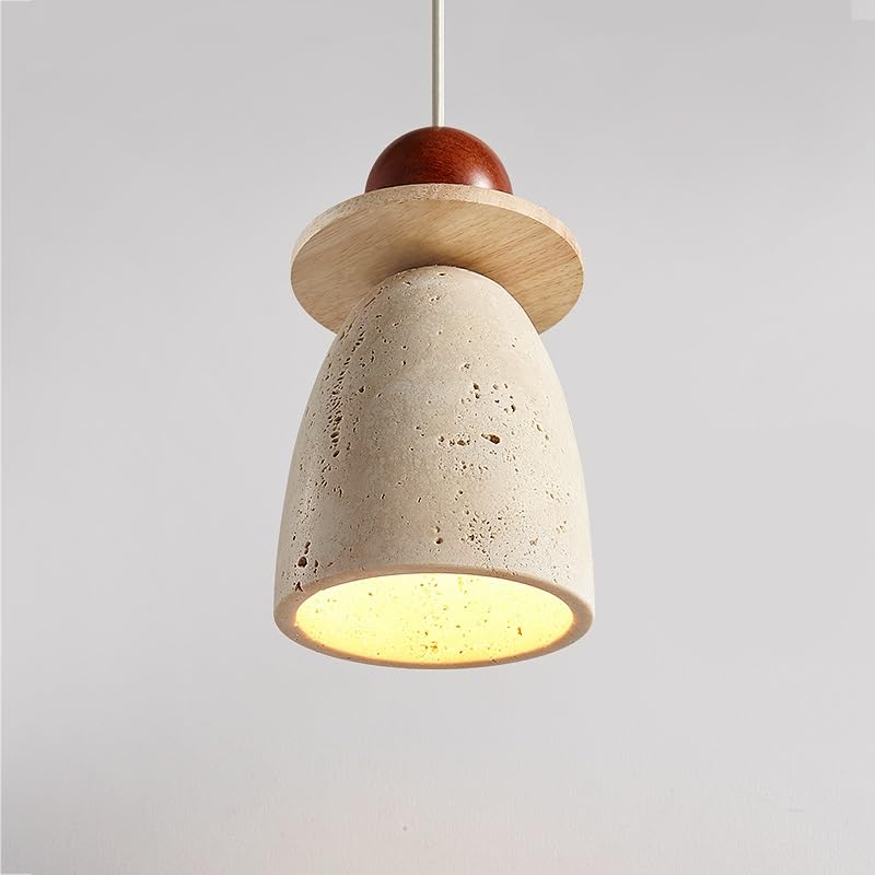 Luminaire suspendue travertin jaune pour une ambiance de restaurant chaleureuse