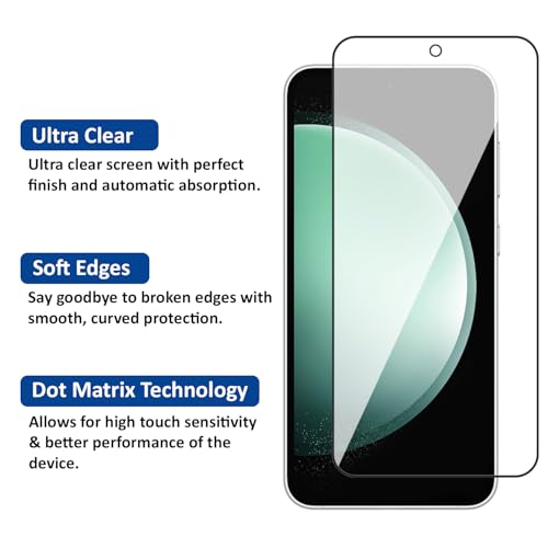 Image of AIBEX Tempered Glass for Samsung S23FE 5G / Samsung A54| 9H Hardness | Anti-Glare & Anti-Fingerprint | Water Resistant | Edge-to-Edge Full Screen Protector | Bubble-Free Installation